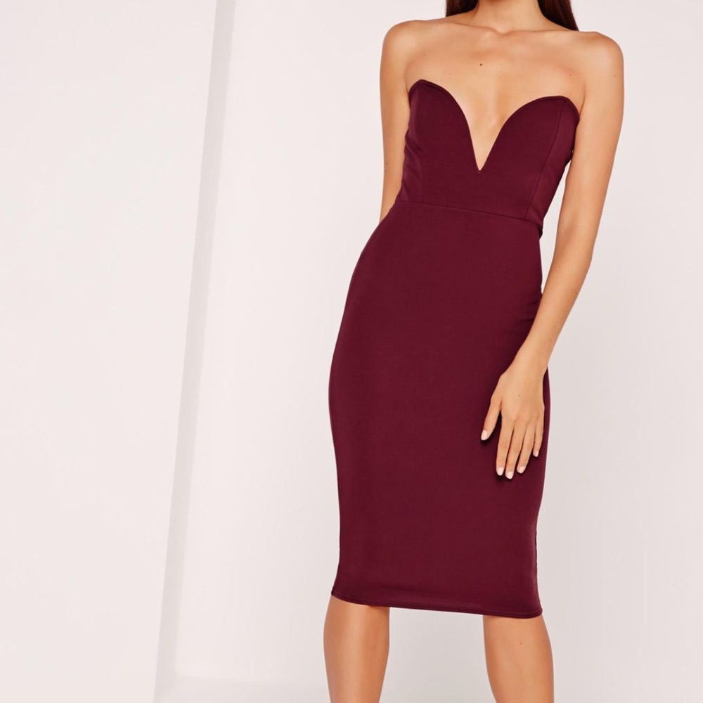 Wine/burgundy dress